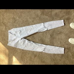 Alo Yoga Motto Leggings White